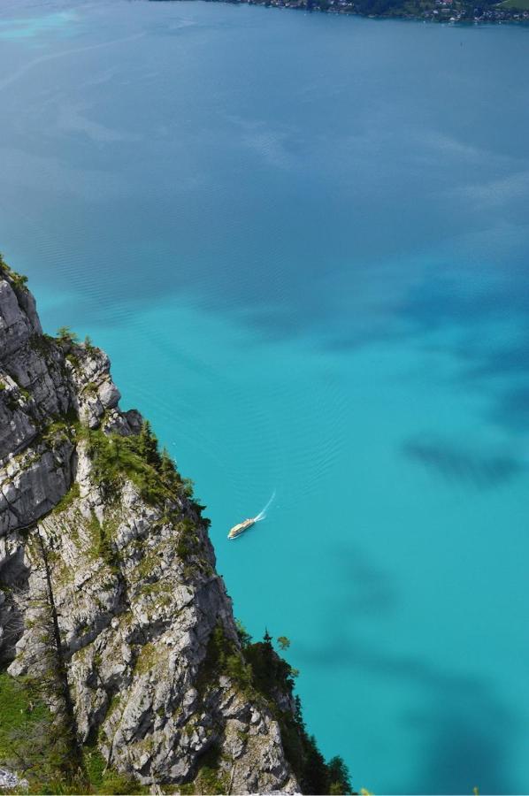 Fewo Atterseeperle - 80M2 Mit See- Und Gebirgsblick Steinbach am Attersee Zewnętrze zdjęcie