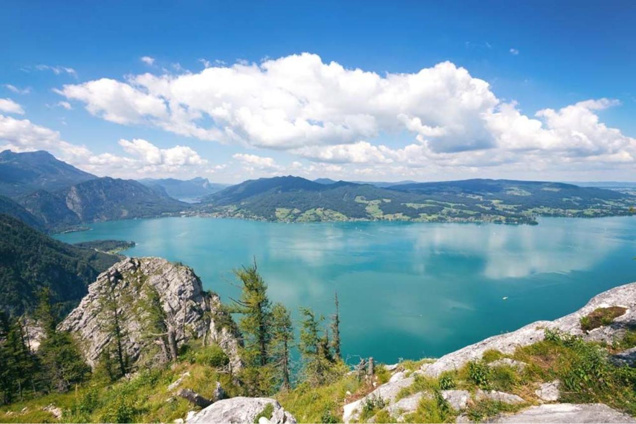 Fewo Atterseeperle - 80M2 Mit See- Und Gebirgsblick Steinbach am Attersee Zewnętrze zdjęcie