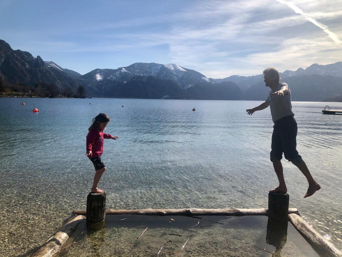 Fewo Atterseeperle - 80M2 Mit See- Und Gebirgsblick Steinbach am Attersee Zewnętrze zdjęcie